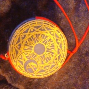 Black/Red/Gold Astrological  Evening Clutch/Purse